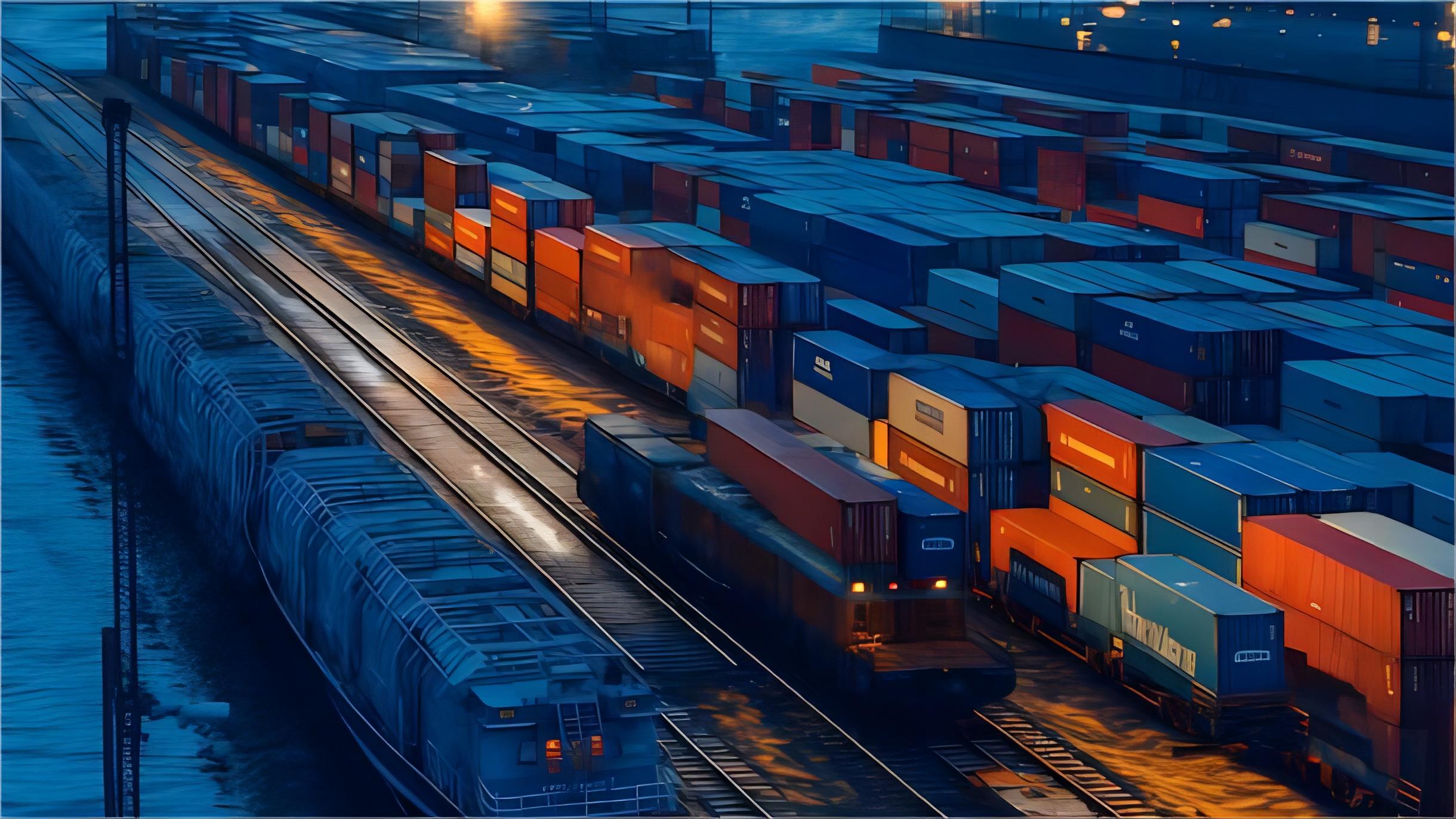 Cargo ship at sea representing global logistics routes from China