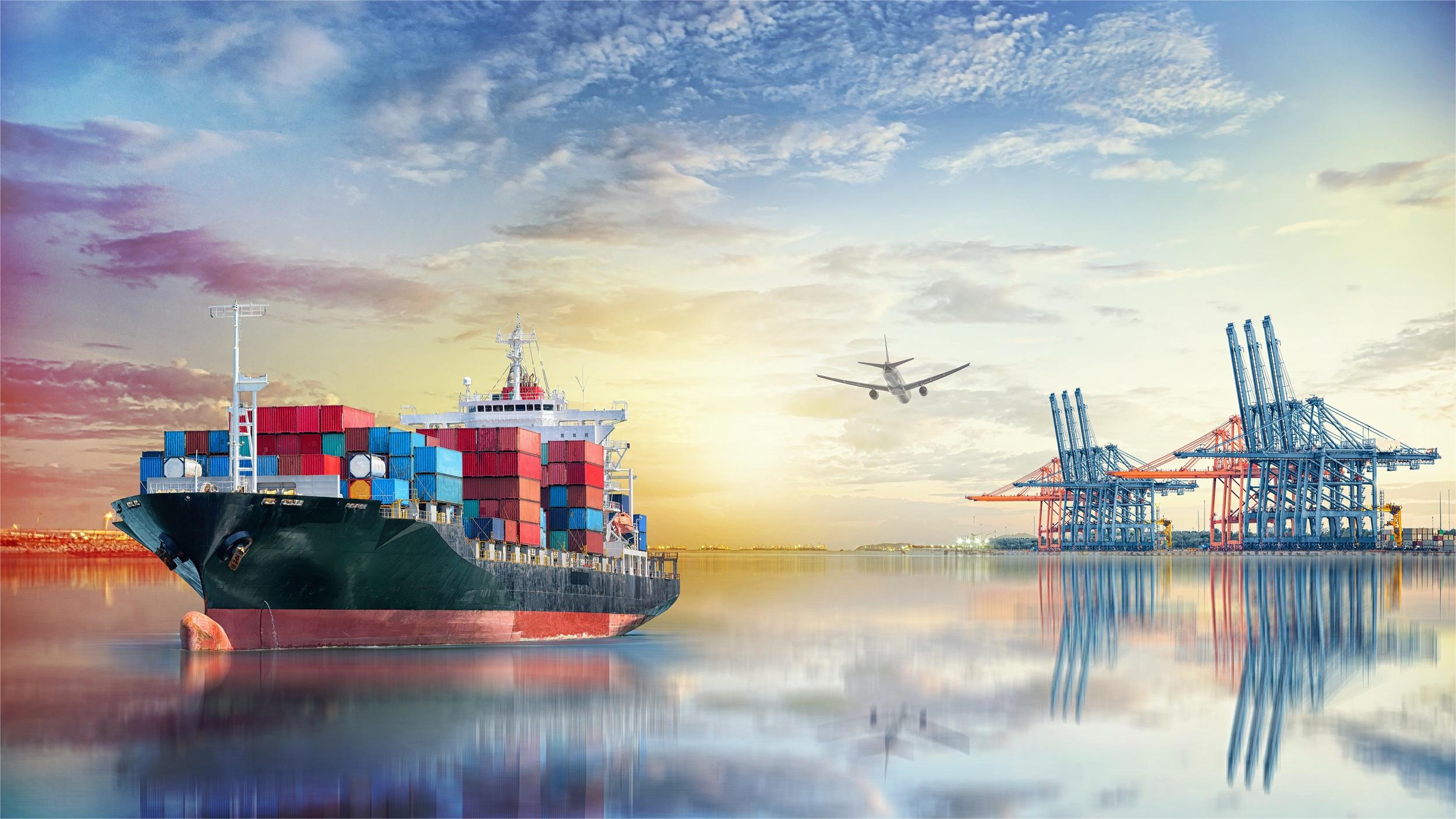 Logistics worker managing door to door shipping from China to Saudi Arabia