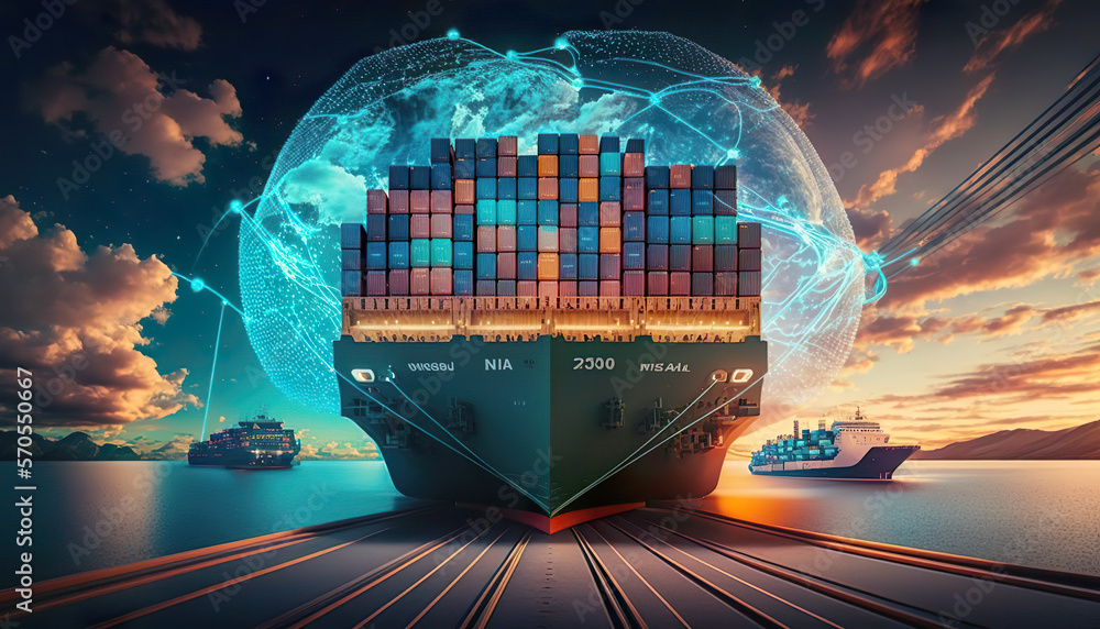 Logistics warehouse handling bulk cargo in France