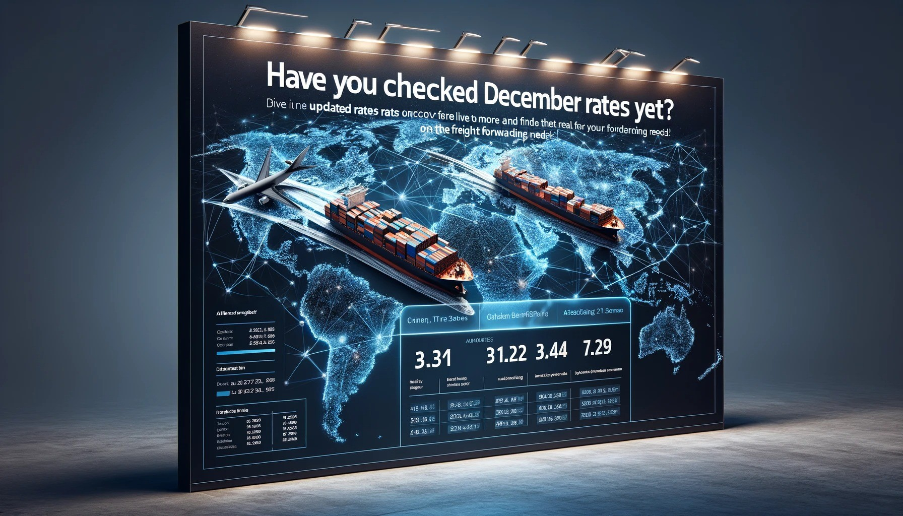Express freight cargo being loaded at a Chinese airport