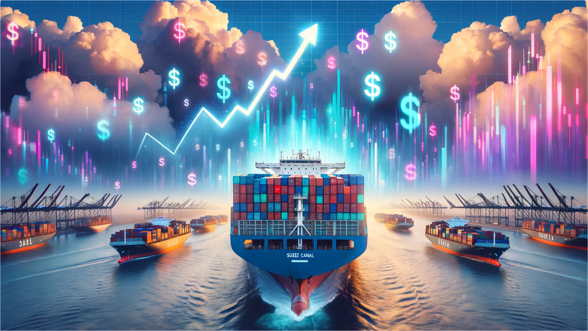 Comparison chart of air and sea freight transit times