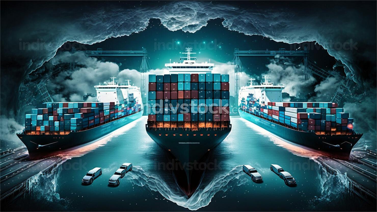 Logistics worker scanning inventory in a high-tech Chinese warehouse