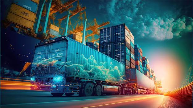 Logistics manager reviewing freight quotes on a digital dashboard