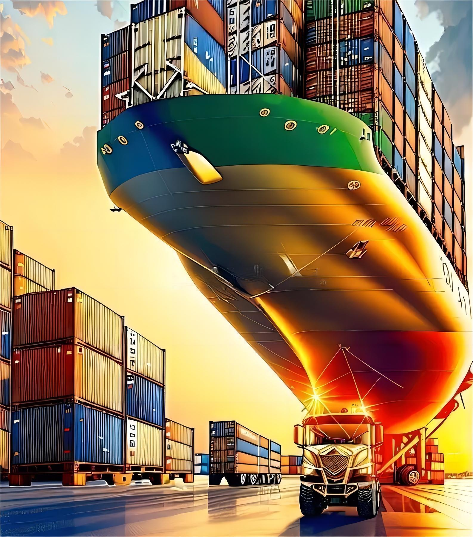 Professional logistics consultant discussing shipping strategies